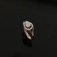 14K Gold Diamond Bypass Ring with IGI Certified 0.19 ct Diamonds, 2.032g Net Gold