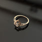 14K Gold Diamond Bypass Ring with IGI Certified 0.19 ct Diamonds, 1.562g Net Gold