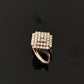 14K Gold Diamond Pave Statement Ring with IGI Certified 0.79 ct Diamonds, 4.072g Net Gold