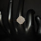 14K Gold Diamond Pave Statement Ring with IGI Certified 0.79 ct Diamonds, 4.072g Net Gold