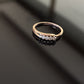 14K Gold Diamond Bypass Ring with IGI Certified 0.16 ct Diamonds, 1.278g Net Gold