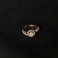 14K Gold Diamond Halo Cluster Ring with IGI Certified 0.61 ct Diamonds, 2.708g Net Gold