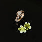 14K Gold Diamond Halo Cluster Ring with IGI Certified 0.61 ct Diamonds, 2.708g Net Gold