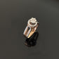 14K Gold Diamond Halo Cluster Ring with IGI Certified 0.67 ct Diamonds, 4.266g Net Gold