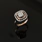 14K Gold Diamond Multi-Halo Ring with IGI Certified 0.57 ct Diamonds, 3.466g Net Gold