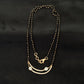 14K Gold Diamond Mangalsutra with Curved Pendant , IGI Certified 0.56 ct Diamonds, 3.4g Net Gold