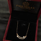 14K Gold Diamond Mangalsutra with Curved Pendant , IGI Certified 0.56 ct Diamonds, 3.4g Net Gold