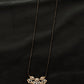14K Gold Diamond Mangalsutra with Floral Pendant , IGI Certified 0.43 ct Diamonds, 4.856g Net Gold