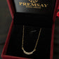 14K Gold Diamond Mangalsutra with Curved Pendant , IGI Certified 0.28 ct Diamonds, 3.064g Net Gold