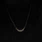 14K Gold Diamond Mangalsutra with Curved Pendant , IGI Certified 0.28 ct Diamonds, 3.064g Net Gold