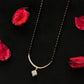 14K Gold Diamond Mangalsutra with Dazzling Drop Pendant , IGI Certified 0.65 ct Diamonds, 3.402g Net Gold