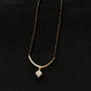 14K Gold Diamond Mangalsutra with Dazzling Drop Pendant , IGI Certified 0.65 ct Diamonds, 3.402g Net Gold