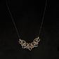 14K Gold Diamond Mangalsutra with Floral Fan Pendant , IGI Certified 0.61 ct Diamonds, 5.372g Net Gold