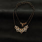 14K Gold Diamond Mangalsutra with Floral Fan Pendant , IGI Certified 0.61 ct Diamonds, 5.372g Net Gold