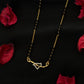 14K Gold Diamond Mangalsutra Necklace , IGI Certified 0.08 ct Diamond, 4.744g Net Gold