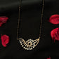 14K Gold Diamond Mangalsutra with Unique Eye-Inspired Pendant , IGI Certified 0.72 ct Diamonds, 6.224g Net Gold