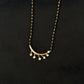 14K Gold Diamond Mangalsutra with Dainty Drops , IGI Certified 0.22 ct Diamonds, 3.00g Net Gold