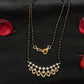 14K Gold Diamond Mangalsutra , Certified by IGI , 4.726g Gold , 0.82 Ct Diamonds
