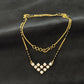 14K Gold V-Shape Diamond Mangalsutra , 5.41g Gold , 0.74 Ct IGI Certified Diamonds