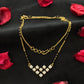 14K Gold V-Shape Diamond Mangalsutra , 5.41g Gold , 0.74 Ct IGI Certified Diamonds