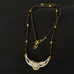 14K Gold Diamond Mangalsutra with Floral Centerpiece , 6.404g Gold , 0.89 Ct IGI Certified Diamonds