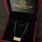 14K Gold Diamond Mangalsutra with Statement Bar Pendant , IGI Certified 0.53 ct Diamonds, 7.48g Net Gold