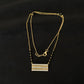 14K Gold Diamond Mangalsutra with Statement Bar Pendant , IGI Certified 0.53 ct Diamonds, 7.48g Net Gold