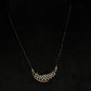 14K Gold Diamond Mangalsutra with Modern Crescent Design , IGI Certified 0.44 ct Diamonds, 4.076g Net Gold