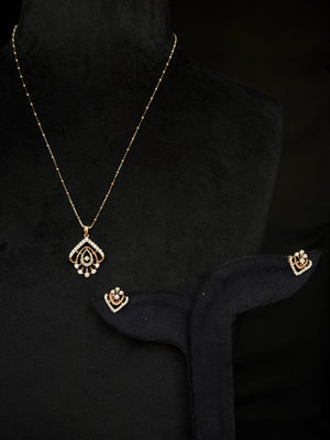 14K Gold Diamond Pendant Set with Ornate Design – IGI Certified 0.76 ct Diamonds, 3.688g Net Gold(Without Chain)