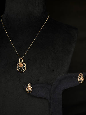 14K Gold Diamond Pendant Set with Artistic Design – IGI Certified 0.6 ct Diamonds, 6.44g Net Gold(Without Chain)