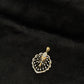 14K Gold Diamond Pendant Set with Fan-Inspired Design – IGI Certified 0.81 ct Diamonds, 4.728g Net Gold(Without Chain)