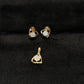 14K Gold Diamond Pendant Set with Modern Triangular Design – IGI Certified 0.35 ct Diamonds, 2.68g Net Gold(Without Chain)