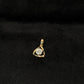 14K Gold Diamond Pendant Set with Modern Triangular Design – IGI Certified 0.35 ct Diamonds, 2.68g Net Gold(Without Chain)
