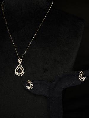 14K Gold Diamond Pendant Set with Blue Gemstone Accents – IGI Certified 3.31 ct Diamonds, 11.348g Net Gold(Without Chain)