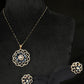 14K Gold Diamond & Blue Gemstone Pendant Set – IGI Certified 2.28 ct Diamonds, 17.39g Net Gold(Without Chain)