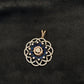 14K Gold Diamond & Blue Gemstone Pendant Set – IGI Certified 2.28 ct Diamonds, 17.39g Net Gold(Without Chain)