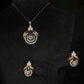 14K Gold Diamond & Emerald Pendant Set – IGI Certified 2.68 ct Diamonds, 14.262g Net Gold(Without Chain)
