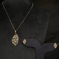 14K Gold Diamond Pendant Set with Matching Earrings – IGI Certified 1.35 ct Diamonds, 5.68g Net Gold(Without Chain)