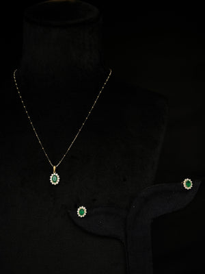 14K Gold Diamond Pendant Set with Modern Design – IGI Certified 0.54 ct Diamonds, 2.928g Net Gold(Without Chain)