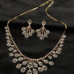 14K Gold Diamond Necklace Set with Intricate Floral Design – IGI Certified 4.99 ct Diamonds, 46.102g Net Gold