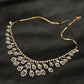 14K Gold Diamond Necklace Set with Intricate Floral Design – IGI Certified 4.99 ct Diamonds, 46.102g Net Gold