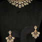 14K Gold Diamond Necklace Set with Intricate Floral Design – IGI Certified 4.99 ct Diamonds, 46.102g Net Gold