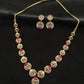 14K Gold Diamond & Ruby Necklace Set – IGI Certified 2.97 ct Diamonds, 21.368g Net Gold