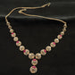 14K Gold Diamond & Ruby Necklace Set – IGI Certified 2.97 ct Diamonds, 21.368g Net Gold