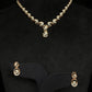 14K Gold Diamond Necklace & Earring Set with Modern Geometric Design – IGI Certified 2.12 ct Diamonds, 23.586g Net Gold