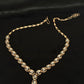 14K Gold Diamond Necklace & Earring Set with Modern Geometric Design – IGI Certified 2.12 ct Diamonds, 23.586g Net Gold