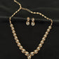 14K Gold Diamond Necklace & Earring Set with Modern Geometric Design – IGI Certified 2.12 ct Diamonds, 23.586g Net Gold