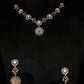 14K Gold Diamond Necklace Set with Intricate Floral Design – IGI Certified 5.6 ct Diamonds, 26.87g Net Gold