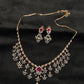 14K Gold Diamond Necklace Set with Intricate Floral Design – IGI Certified 4.28 ct Diamonds, 44.354g Net Gold