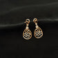 14K Gold Diamond Necklace & Earring Set with Intricate Teardrop Design – IGI Certified 2.7 ct Diamonds, 18.54g Net Gold